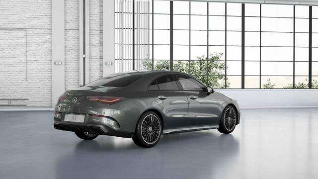 Mercedes-Benz CLA-KLASSE 180 Coupé Business Solution AMG | AMG Line Plus | Nightpakket | Panoramaschuifdak | Head-up display | Sfeerverlichting | 19" lichtmetalen velgen |