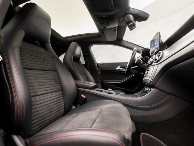 Mercedes-Benz CLA-KLASSE 180 AMG Sport Automaat (SCHUIFDAK, APPLE CARPLAY, GROOT NAVI, LEDER/ALCANTARA, STOELVERWARMING, SPORTSTOELEN, CRUISE, KEYLESS START, NIEUWSTAAT)