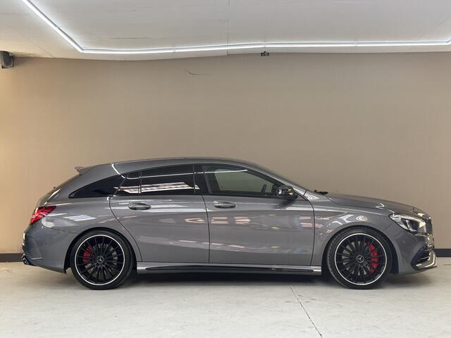 Mercedes-Benz CLA-KLASSE Shooting Brake AMG 45 4MATIC, 380Pk, 2016, Dealer onderhouden, Facelift, Memory stoelen, Sport onderstel, Sport uitlaat, Camera, Navigatie, Climate control, Cruise control, Stoelverwarming,