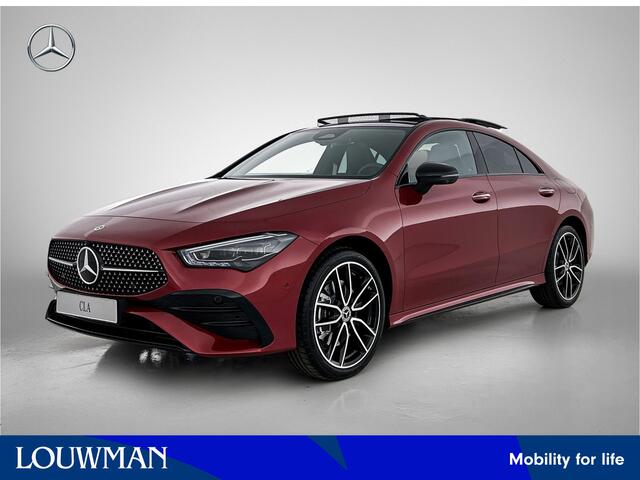 Mercedes-Benz CLA-KLASSE 250 e Business Solution AMG | AMG Line Plus pakket | Trekhaak | Panoramaschuifdak | Memorypakket Voorstoelen | Antidiefstalpakket GUARD 360° Plus | Nightpakket | 360° camera | Head-up display |