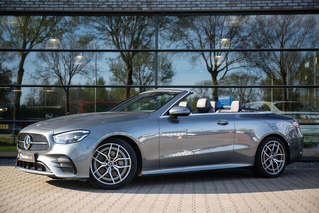 Mercedes-Benz E-KLASSE Cabrio 200 AMG Line Open dak, sfeerverlichting, stoel- en nekverwarming, isofix