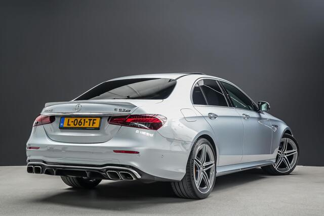 Mercedes-Benz E-KLASSE AMG 63 S 4MATIC+ |keramische remmen|panoramadak|Burmester|sportuitlaat|360 camera|memory|multibeam LED|Apple Carplay|blind spot|20" lichtmetalen velgen|
