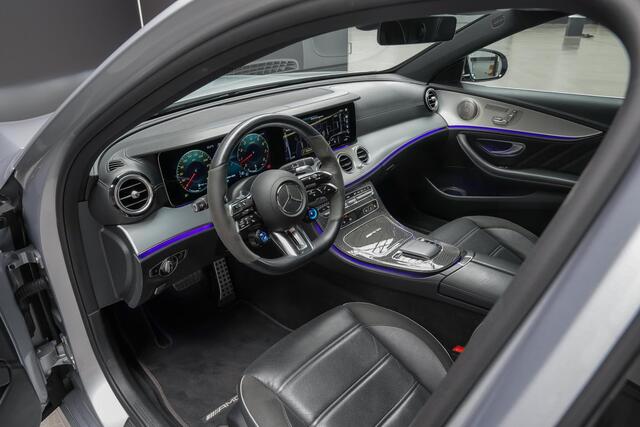Mercedes-Benz E-KLASSE AMG 63 S 4MATIC+ |keramische remmen|panoramadak|Burmester|sportuitlaat|360 camera|memory|multibeam LED|Apple Carplay|blind spot|20" lichtmetalen velgen|