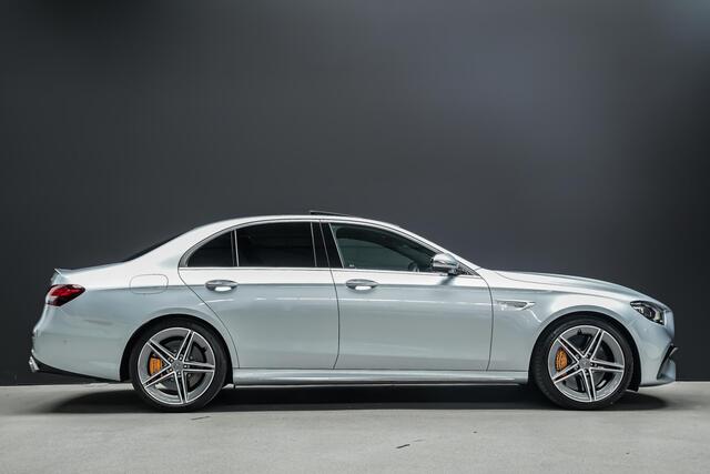 Mercedes-Benz E-KLASSE AMG 63 S 4MATIC+ |keramische remmen|panoramadak|Burmester|sportuitlaat|360 camera|memory|multibeam LED|Apple Carplay|blind spot|20" lichtmetalen velgen|