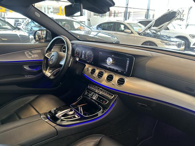 Mercedes-Benz E-KLASSE 250 Premium Plus AMG | E43 uitgevoerd | Panoramadak | 360 camera | Burmester | Sfeerverlichting | Lane assist | Memory seats | Adaptieve cruise control | Adaptief onderstel | Lederen bekleding | Navigatie | Full Laser LED