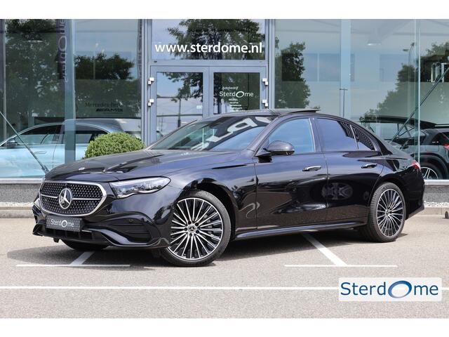 Mercedes-Benz E-KLASSE 300 e AMG Line l Panoramadak l 360 Camera l Head-up l DISTRONIC l Burmester 4 D l Digital Light l Keyless Go l I MBUX l Night pakket I Memory stoelen I zomer + winter set I Essenhout I Augmented Reality I Stoelverwarming l