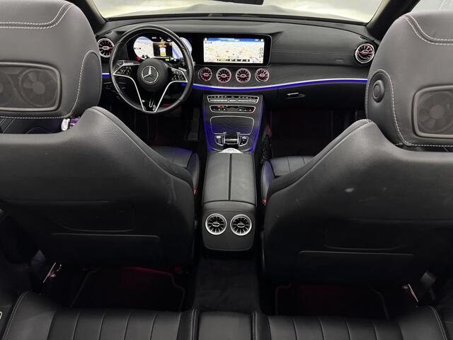 Mercedes-Benz E-KLASSE Cabrio 200 AMG Line Leder, Camera, Navi, Burmeister, Stoelverwarming, Elektrische achterklep, Sfeerverlichting