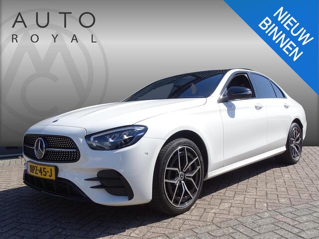 Mercedes-Benz E-KLASSE 300 e 4MATIC AMG Line AUTOMAAT| SPORT INTERIEUR| NAVIGATIE| 360-CAMERA| DODE-HOEK| MULTIMEDIA| AIRCO/ECC| ADAPTIVE CRUISECONTROLL| XENON/LED| TREKHAAK| SFEER VERLICHTING|