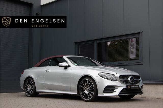 Mercedes-Benz E-KLASSE Cabrio 300 AMG 245PK | Luchtvering | ACC | 360Cam | Massage | Ventilatie + Nekverwarming | Head Up | Burmester | Lane & Side Assist Airscarf | Memory | Garageopener | Widescreen | Actieve Stuurassist | Designo | Nappa | Apple & Android Carplay | Sfeerverl