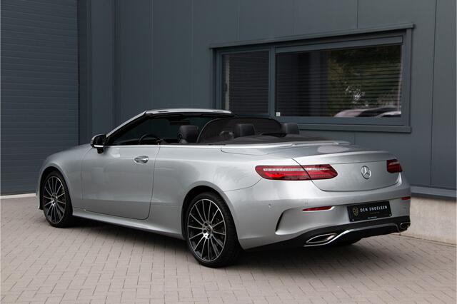 Mercedes-Benz E-KLASSE Cabrio 300 AMG 245PK | Luchtvering | ACC | 360Cam | Massage | Ventilatie + Nekverwarming | Head Up | Burmester | Lane & Side Assist Airscarf | Memory | Garageopener | Widescreen | Actieve Stuurassist | Designo | Nappa | Apple & Android Carplay | Sfeerverl