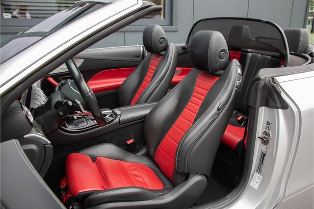 Mercedes-Benz E-KLASSE Cabrio 300 AMG 245PK | Luchtvering | ACC | 360Cam | Massage | Ventilatie + Nekverwarming | Head Up | Burmester | Lane & Side Assist Airscarf | Memory | Garageopener | Widescreen | Actieve Stuurassist | Designo | Nappa | Apple & Android Carplay | Sfeerverl