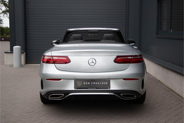 Mercedes-Benz E-KLASSE Cabrio 300 AMG 245PK | Luchtvering | ACC | 360Cam | Massage | Ventilatie + Nekverwarming | Head Up | Burmester | Lane & Side Assist Airscarf | Memory | Garageopener | Widescreen | Actieve Stuurassist | Designo | Nappa | Apple & Android Carplay | Sfeerverl