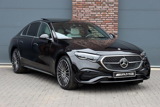 Mercedes-Benz E-KLASSE 300 e 4MATIC Premium+ AMG Line | Hyperscreen | Distronic+ | Burmester 4D | Massage | Stoelventilatie | Digital Light | Vlakkenverwarming | Trekhaak | Keyless Go | Leder | HUD |