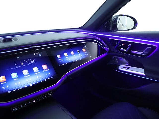 Mercedes-Benz E-KLASSE 300e Sport Edition | Nappa zwart leder | Trekhaak elektr. | Panorama Schuif/kanteldak | SUPERSCREEN dashboard | Burmester Sound | Distronic | Memory voorstoelen pakket met verwarming en ventilatie | Winter pakket | KEYLESS GO-pakket | Zonneschermen pakket