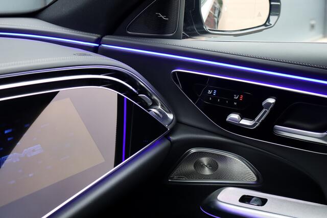 Mercedes-Benz E-KLASSE AMG 53 4MATIC+ Premium+ | 585pk | Hyperscreen | Achterasbesturing | Stoelventilatie | Trekhaak | Vlakkenverwarming | Soft-Close | Burmester | Zonweringspakket | 3D-Display | HUD |