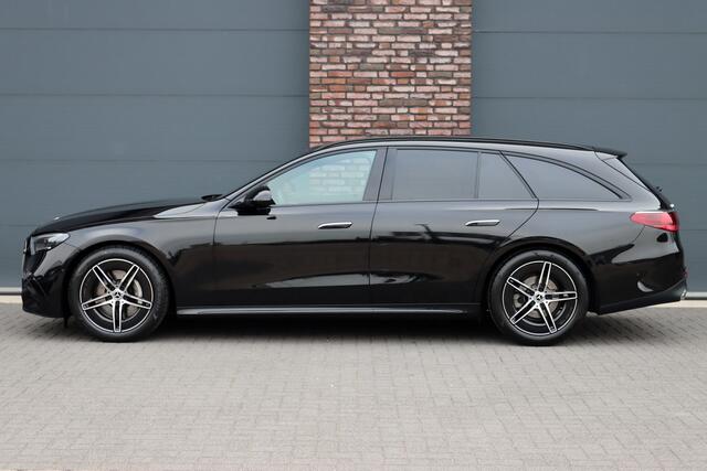 Mercedes-Benz E-estate 200 AMG Line Aut9 | Distronic Pro | Trekhaak | Verwarmd Stuurwiel | Camera | Keyless Go | High Perf. LED | Zitcomfortpakket | Nightpakket |
