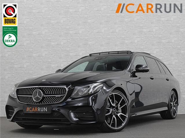 Mercedes-Benz E-estate 53 AMG 4MATIC | Panorama | 360 View | Burmester | Distronic+ | Memory | Multibeam-LED | Luchtvering | Leder | Widescreen | Trekhaak | Sfeerverlichting | Night-Pakket | 20'' | Carplay | Stoelverwarming |