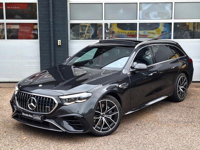 Mercedes-Benz E-estate AMG 53 4MATIC+ | Panoramadak | Trekhaak | Burmester | Superscreen | Head-up Display | Memory pakket | Dodehoekassistentie | DIGITAL LIGHT | Keyless-GO | Elektrische achterklep