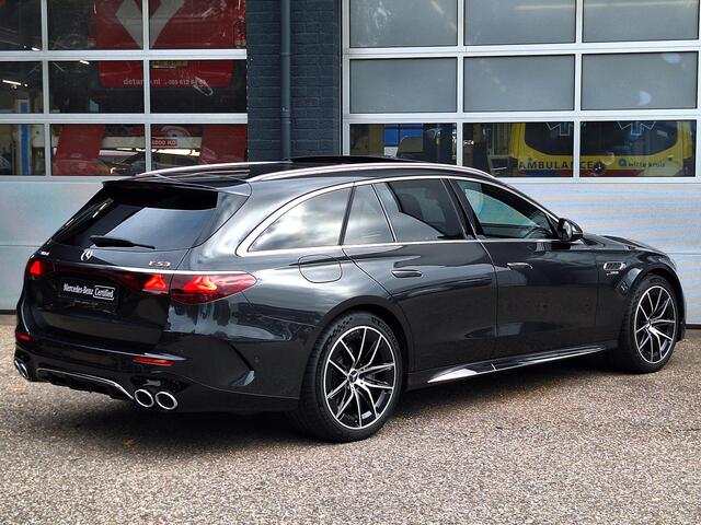 Mercedes-Benz E-estate AMG 53 4MATIC+ | Panoramadak | Trekhaak | Burmester | Superscreen | Head-up Display | Memory pakket | Dodehoekassistentie | DIGITAL LIGHT | Keyless-GO | Elektrische achterklep