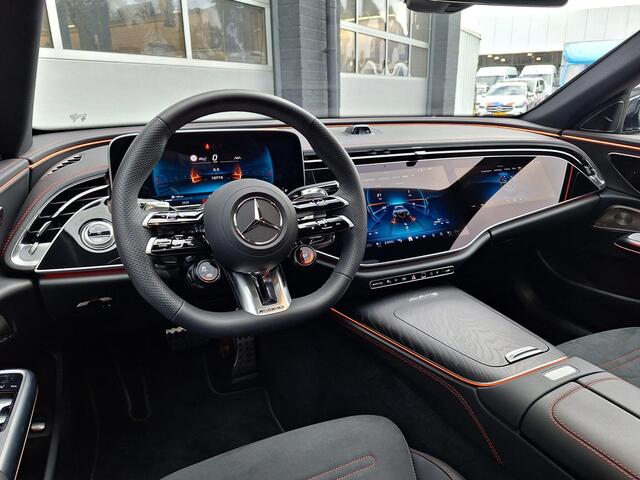 Mercedes-Benz E-estate AMG 53 4MATIC+ | Panoramadak | Trekhaak | Burmester | Superscreen | Head-up Display | Memory pakket | Dodehoekassistentie | DIGITAL LIGHT | Keyless-GO | Elektrische achterklep