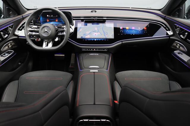 Mercedes-Benz E-estate AMG 53 4MATIC+ | 585pk | MBUX Hyperscreen | Achterasbesturing | Distronic | Memory | Burmester | Digital Light | Trekhaak | Surround Camera | Verwarmd Stuurwiel | AMG-Nightpakket | Augmented Reality |