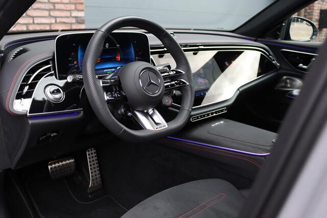 Mercedes-Benz E-estate AMG 53 4MATIC+ | 585pk | MBUX Hyperscreen | Achterasbesturing | Distronic | Memory | Burmester | Digital Light | Trekhaak | Surround Camera | Verwarmd Stuurwiel | AMG-Nightpakket | Augmented Reality |