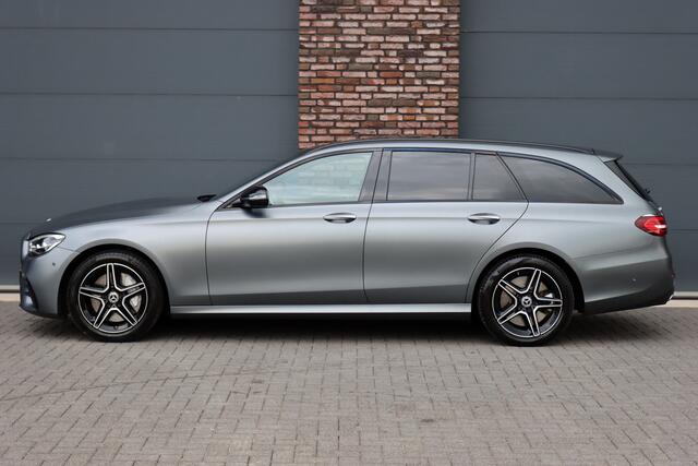 Mercedes-Benz E-estate 300 de Premium+ AMG Line | Distronic+ | Panoramadak | Burmester | Keyless Go | Rijassistentiepakket | Surround Camera | Leder |