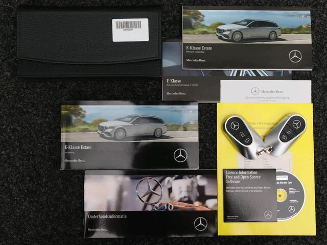 Mercedes-Benz E-estate 300 e AMG Plug-In Hybride AMG Line | Panorama Schuif-Kanteldak | Trekhaak | Memory Voor Stoelen | Burmester® | Alarm | Lederen Bekleding. Inclusief 24 maanden MB Certified garantie voor Europa.