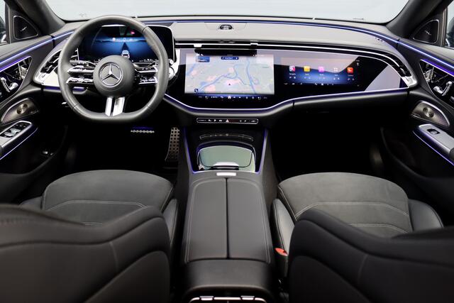 Mercedes-Benz E-estate 300 e AMG Line | Hyperscreen | Distronic+ | Burmester | Panoramadak | Digital Light | Surround Camera | HUD | 3D-Display | Verwarmd Stuurwiel | Keyless-Go |