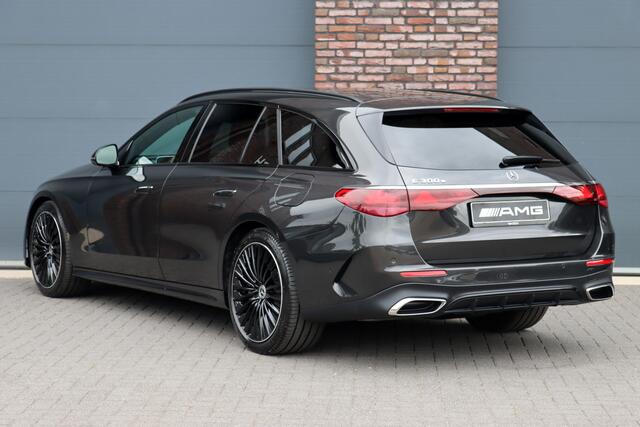 Mercedes-Benz E-estate 300 e AMG Line | Hyperscreen | Distronic+ | Burmester | Panoramadak | Digital Light | Surround Camera | HUD | 3D-Display | Verwarmd Stuurwiel | Keyless-Go |
