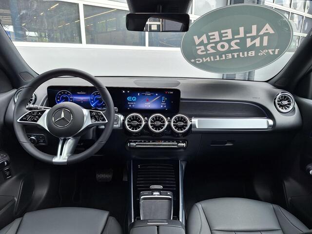 Mercedes-Benz EQB 250+ Business Solution Luxury | Panoramadak | Trekhaak | 360° Camera | Dodehoekassistent | Apple CarPlay | Android Auto | Donkergetint Glas Achter | Verschuifbare Achterbank | Sfeerverlichting | Stoelverwarming | Elektrische Achterklep | 17% bijtelling*