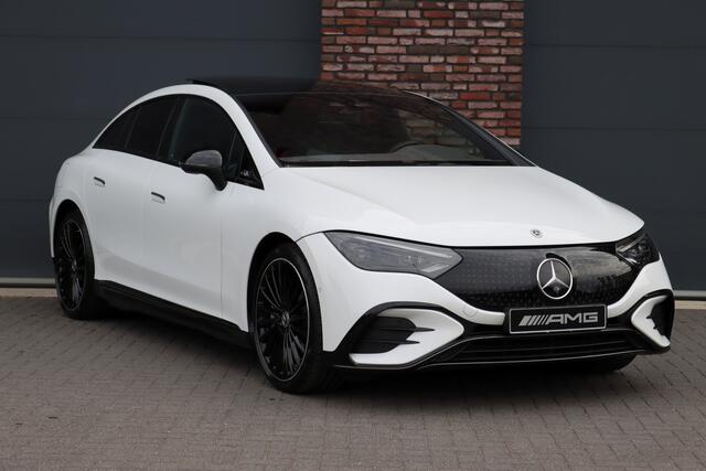Mercedes-Benz EQE 300 Premium AMG Line 89 kWh | Hyperscreen | Airmatic | Achterasbesturing | Distronic+ | Stoelventilatie | Burmester | HUD | Verwarmd Stuurwiel | Digital Light | Panoramadak | Warmtepomp |