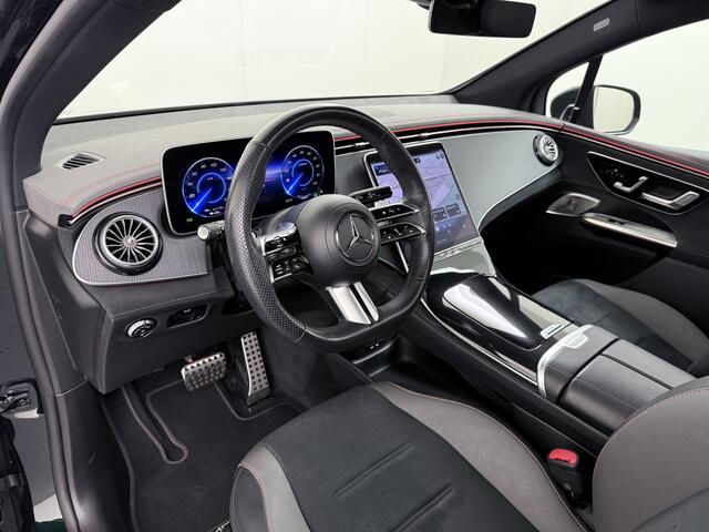 Mercedes-Benz EQE SUV 350+ AMG Line Night+Premium Pack 96kWh Trekhaak 22" Concave Velgen Burmester®Surround Airmatic Distronic plus Adap.Cruise 360°Camera Navi Ecc Warmtepomp Apple Carplay Android Auto Memory Stoelen+Verwarmd Stuurverwarming Sidesteps Keyless High-Definiti