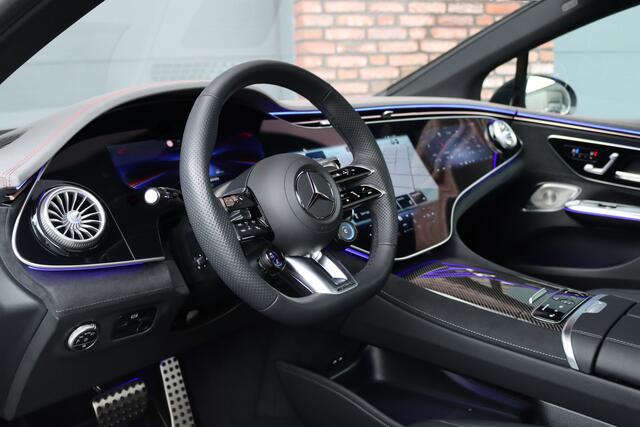 Mercedes-Benz EQE AMG 53 4MATIC+ 90 kWh | 72500,- Ex | MBUX Hyperscreen | Airmatic | Achterasbesturing | Distronic+ | Massage | Memory | Burmester | Stoelventilatie | HUD | Digital Light | Warmtepomp | Surround Camera |