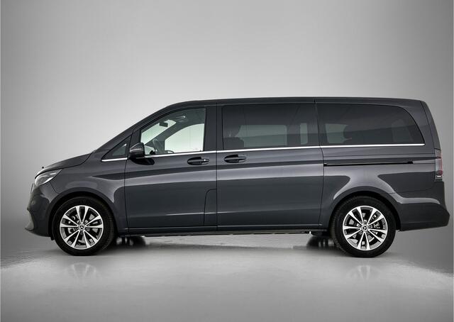 Mercedes-Benz EQV 300 L2 Avantgarde 90 kWh 7-persoons | Airmatic | Burmester surround-sound-system | Alarm klasse 3 | Thermotronic | 360gr Camera | 2 Elektr. Schuifdeuren | 18 Inch Velgenset | Zwart interieur | Privacy Glass | 3 Persoons Comfort