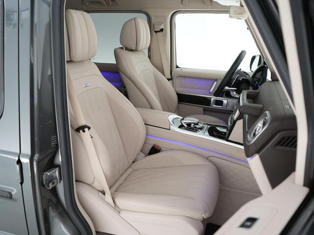 Mercedes-Benz G-KLASSE 63AMG 585pk |schuif/kantel dak|Burmester|massage|360° camera|sportuitlaat|sfeerverlichting|stoelverwarming & verkoeling|Apple Carplay|stuurverwarming|