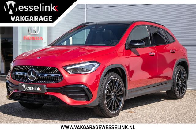 Mercedes-Benz GLA-KLASSE 250 e AMG Line All-in rijklaarprijs | Pano dak | Leer | Ad. cruise | Mem. stoelen | Burmester