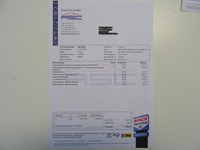 Mercedes-Benz GLC-KLASSE Coupé 350e 4MATIC Premium * GOED ONDERH. !!