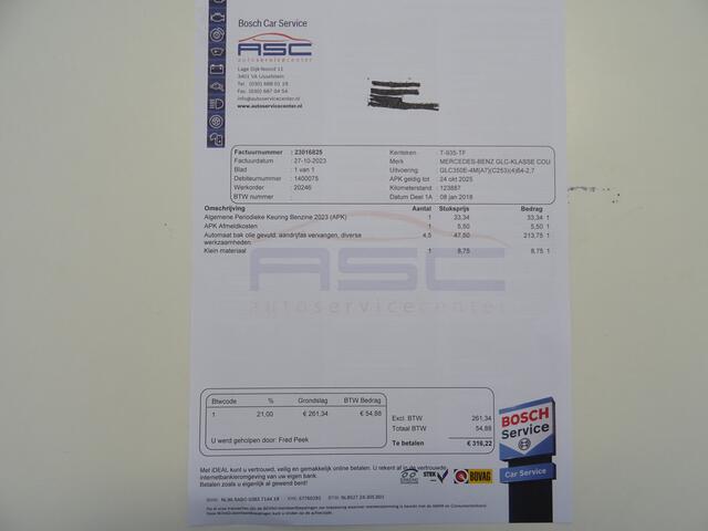 Mercedes-Benz GLC-KLASSE Coupé 350e 4MATIC Premium * GOED ONDERH. !!