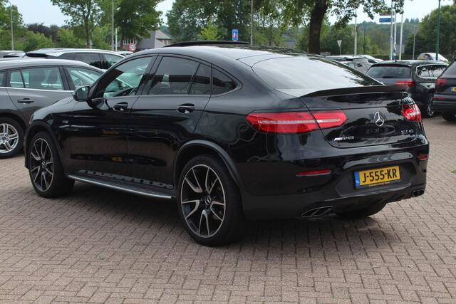 Mercedes-Benz GLC-KLASSE Coupé AMG 43 4MATIC / Schuifdak / 360Camera / Head-up / Burmester / Carbon intr. / 21'' / Memory seats / Keyless / Treeplanken / LED / Dodehoek / DAB / Stoelverwarming / ACC