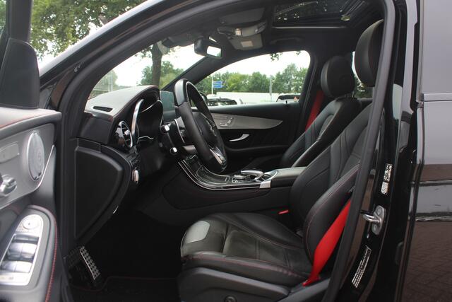 Mercedes-Benz GLC-KLASSE Coupé AMG 43 4MATIC / Schuifdak / 360Camera / Head-up / Burmester / Carbon intr. / 21'' / Memory seats / Keyless / Treeplanken / LED / Dodehoek / DAB / Stoelverwarming / ACC