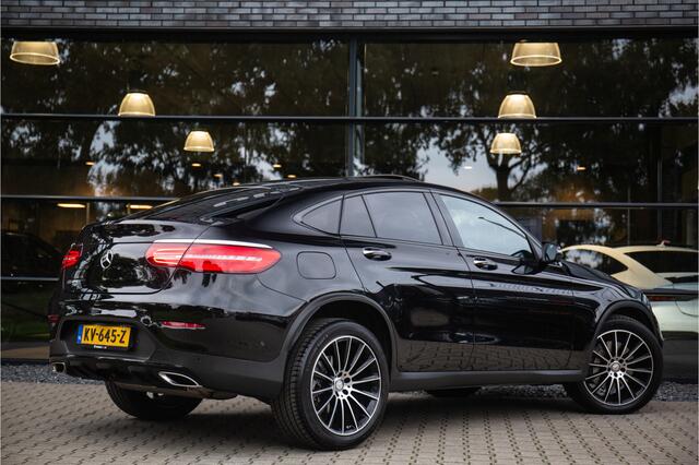 Mercedes-Benz GLC-KLASSE Coupé 250 4MATIC Prestige , AMG-styling, 360° camera, Burmester, schuif/kanteldak, Zwart/rood leder,