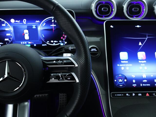 Mercedes-Benz GLC-KLASSE 300 e 4MATIC Plug-In Hybride AMG Nightpakket | Panoramadak | Trekhaak | Alarm | 360° camera | Memory | Stuur en Stoelverwarming | Dode hoek Ass. | Inclusief 24 maanden MB Certified garantie voor Europa.