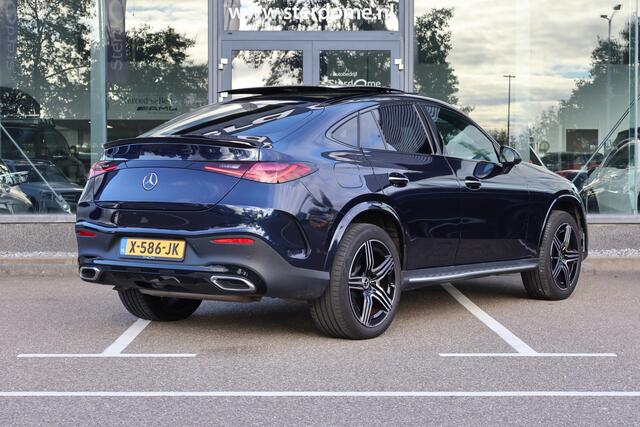 Mercedes-Benz GLC-KLASSE Coupé 300e 4MATIC AMG Line l Panoramadak l Niveau- regeling l KEYLESS GO l Rij-assistentie plus l Digital Light l Memory pakket l MBUX l 360 gr Camera l Trekhaak Wegklapbaar l DAB l Sfeerverlichting l Burmester l Night pakket l stoelverwarming V + A l