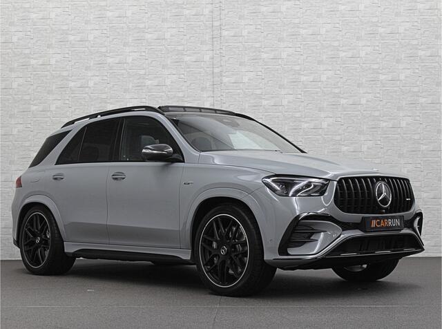 Mercedes-Benz GLE-KLASSE AMG 53 Hybrid | Nieuw! | Panorama | 360 Camera | ACC | Stoelventilatie | Burmester | Alpine-Grijs | Multi-Beam LED | Stoelverwarming V+A | Keyless-Go | Head-Up | AMG Drive-Unit | Trekhaak | 4-Zone Clima | Luchtvering | 22 inch | Magic-Vision | Standkachel