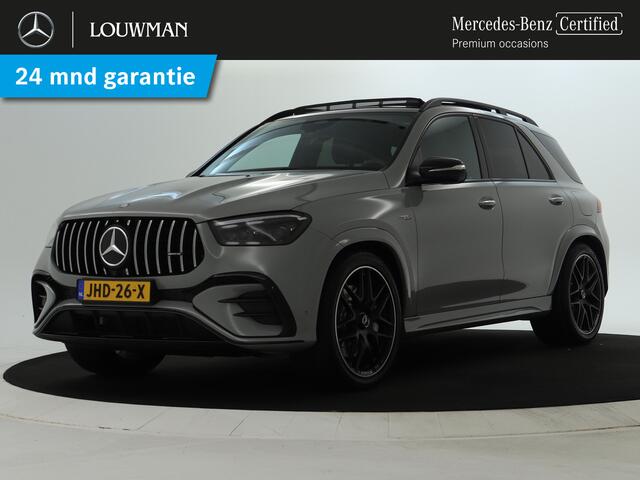 Mercedes-Benz GLE-KLASSE Mercedes-AMG 53 Hybrid 4MATIC+ | Trekhaak | Panoramadak | Burmester® | 22 Inch AMG Velgen | Distronic | Memory Voorstoelen | 360°-Camera. Inclusief 24 maanden MB Certified garantie voor Europa.