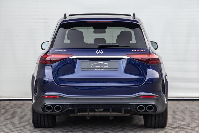 Mercedes-Benz GLE-KLASSE AMG 53 Hybrid 4MATIC+ Premium + Manufaktur Mysticblauw , Massage, Burmester, 585pk