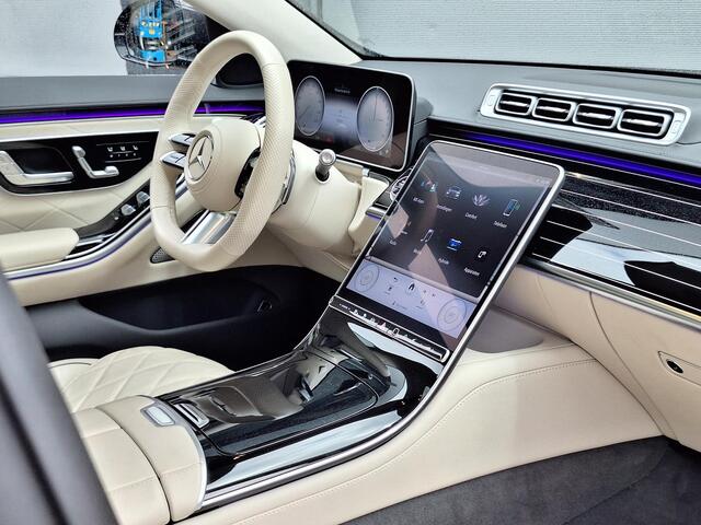 Mercedes-Benz S-KLASSE 450 e AMG Line | Panoramadak | Nappaleder beige | Burmester | Memory pakket | Stoelventilatie | Multibeam LED | Elektrische achterklep
