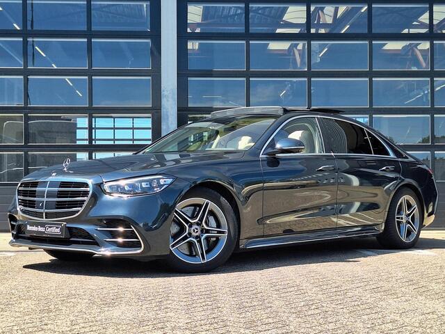 Mercedes-Benz S-KLASSE 500 4MATIC Lang AMG Line | Panoramadak | Burmester | 360? camera | Nappaleder Beige | Massage stoelen | Memory pakket voor + achter | HUD | Achterasbesturing | Keyless-GO | Zonnescherm pakket | DIGITAL LIGHT | Elektrische achterklep