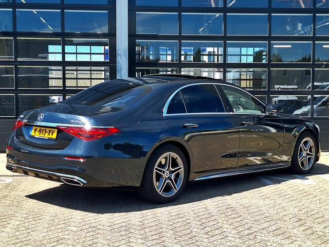 Mercedes-Benz S-KLASSE 500 4MATIC Lang AMG Line | Panoramadak | Burmester | 360? camera | Nappaleder Beige | Massage stoelen | Memory pakket voor + achter | HUD | Achterasbesturing | Keyless-GO | Zonnescherm pakket | DIGITAL LIGHT | Elektrische achterklep